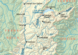 Rhone River France Map Rhone Wikipedia