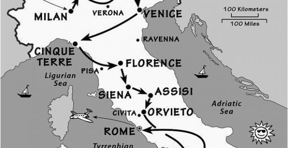 Rick Steves Italy Map Italy Itinerary where and when to Go to Italy by Rick Steves