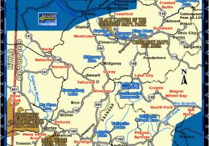 Rio Grande Ohio Map southwest Colorado Map Co Vacation Directory