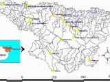 River Ebro Spain Map Distribution Of 14 Rainfall Gauges In the Ebro River Basin