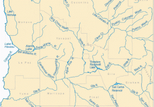 River Map Of Arizona Arizona Lakes Map Awesome Map Of Arizona Lakes Streams and Rivers