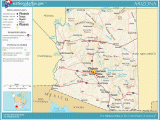 Road Map Of Arizona and New Mexico Printable Maps Reference