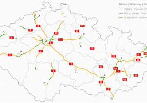 Road Map Of England Motorways Czech Motorways Stickers 3 5 T
