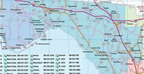 Road Map Of Florida and Georgia Florida Road Maps Statewide Regional Interactive Printable