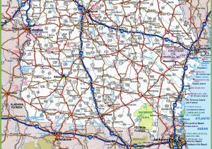 Road Map Of Georgia Usa Georgia State Maps Usa Maps Of Georgia Ga