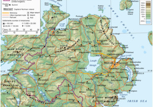 Road Map Of Ireland 2012 Republic Of Ireland United Kingdom Border Wikipedia
