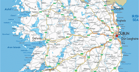 Road Map Of Ireland with towns Detailed Clear Large Road Map Of Ireland Ezilon Maps Road Map Of