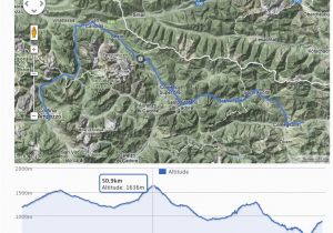 Road Map Of Italy with Distance Through Austria Along the River Drau Italy Cycling Guide