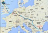 Road Map Of Italy with Distance Travel to Bulgaria by Car From the Uk the Distance is 3316 2 Km
