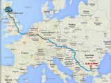Road Map Of Italy with Distance Travel to Bulgaria by Car From the Uk the Distance is 3316 2 Km