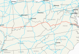 Road Map Of Kentucky and Tennessee Interstate 64 Wikipedia