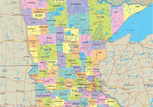 Road Map Of Minnesota and Wisconsin Mn County Maps with Cities and Travel Information Download Free Mn