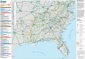 Road Map Of south East England southeast Usa Road Map Road Map