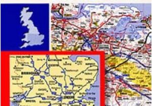 Road Map Of south England England Road Maps Detailed Travel tourist Driving