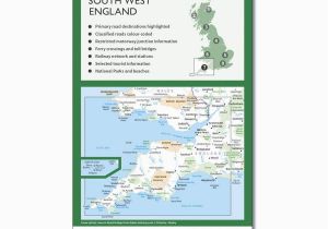 Road Map Of south West England ordnance Survey Road Map 7 south West England