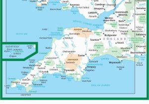 Road Map Of south West England ordnance Survey Road Map 7 south West England