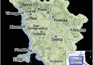 Road Map Of Tuscany Italy Tuscany Map Map Of Tuscany Italy