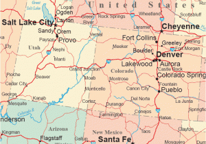 Road Map Of Utah and Colorado Colorado Road Map atlas and Travel Information Download Free