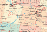 Road Map Of Wyoming and Colorado Colorado Road Map atlas and Travel Information Download Free