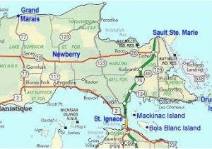Road Maps Of Michigan Map Of Eastern Upper Peninsula Of Michigan Trips In 2019 Upper