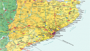 Road Maps Spain Catalunya Spain tourist Map Catalunya Spain Mappery