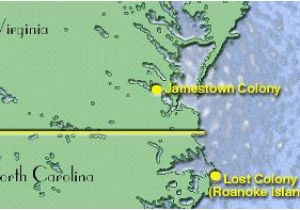 Roanoke north Carolina Map Colonial America for Kids Lost Colony Of Roanoke