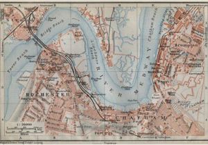 Rochester England Map 1769 Kent andrews Dury Herbert Antique Map original