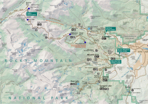 Rocky Mountain National Park Colorado Map Rocky Mountain National Park