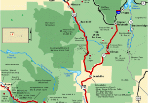 Rocky Mountains Colorado Map top Of the Rockies Map America S byways Usa In 2018