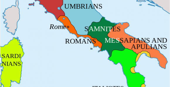 Roman Map Of Italy Italy In 400 Bc Roman Maps Italy History Roman Empire Italy Map