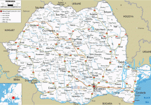 Romania On A Map Of Europe Map Of Romania Map Of Romania and Romania Details Maps