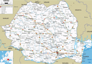 Romania On the Map Of Europe Map Of Romania Map Of Romania and Romania Details Maps