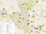 Rome Italy Map tourist Rome Printable tourist Map Sygic Travel