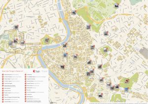 Rome Italy Neighborhood Map Rome Printable tourist Map Sygic Travel