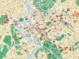 Rome Italy Sightseeing Map Map Of Rome tourist attractions Sightseeing tourist tour