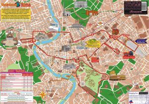 Rome Italy Sightseeing Map Map Of Rome tourist attractions Sightseeing tourist tour