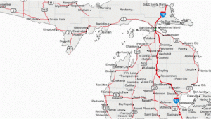 Rose City Michigan Map Michigan Map with Cities and Counties Maps Directions