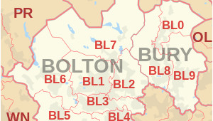 Rossendale Map England Bl Postcode area Wikipedia