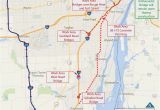 Rouge River Michigan Map southbound I 75 is Officially Closed Between Detroit and
