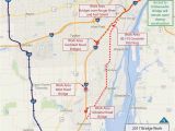 Rouge River Michigan Map southbound I 75 is Officially Closed Between Detroit and