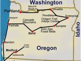 Route Of the oregon Trail Map Route Map oregon Hiking Trails 14 Day tour Travel oregon