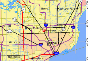 Royal Oak Michigan Map Ferndale Michigan Mi 48220 Profile Population Maps Real Estate