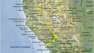 Russian River California Map the Russian River Flows Through Mendocino and Marin Counties In