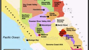 Russian River Map California sonoma Valley Elegant Russian River Valley California Map