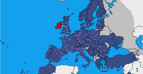 Ryanair France Airports Map List Of Ryanair Destinations Wikipedia