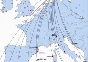 Ryanair Italy Destinations Map Ryanair World Airline News