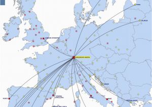 Ryanair Italy Destinations Map Ryanair World Airline News