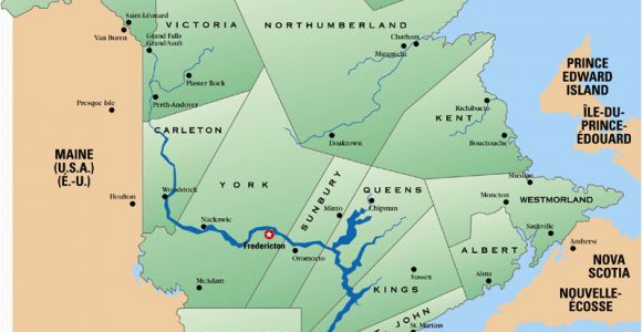 Saint John Canada Map 27 Full County Map Canada