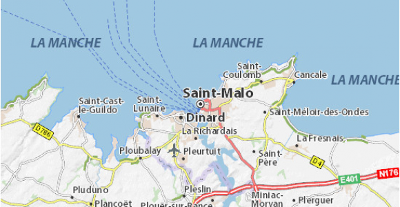 Saint Malo France Map Saint Malo Map Detailed Maps for the City Of Saint Malo Viamichelin