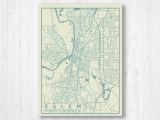 Salem oregon Street Map Salem oregon Vintage City Map Map Print Salem Street Map Etsy